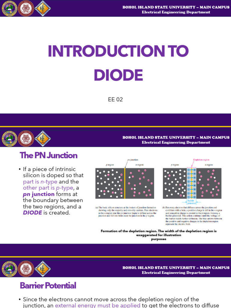 Intro To Diode | PDF | P–N Junction | Diode