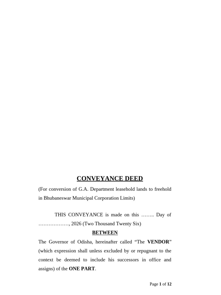 Conveyance Deed 188 | PDF | Common Law | Private Law