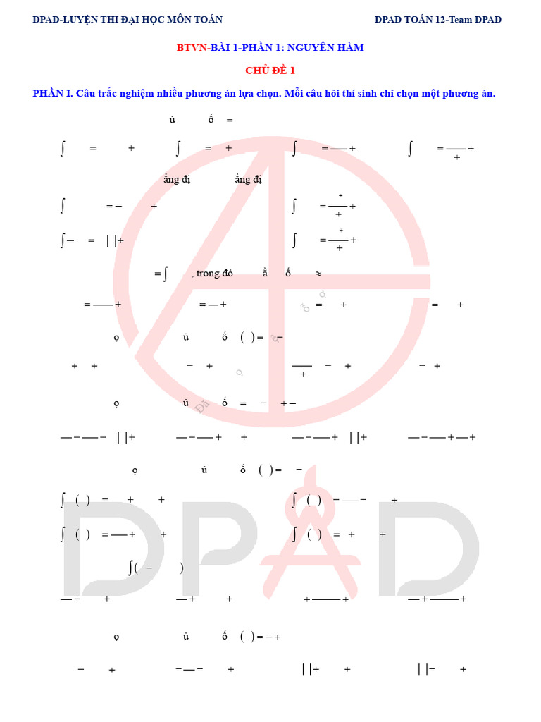 BTVN Bai 1 Phan 1 Nguyen Ham 1 | PDF