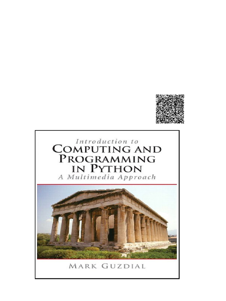 Introduction To Computing and Programming in Python A Multimedia ...