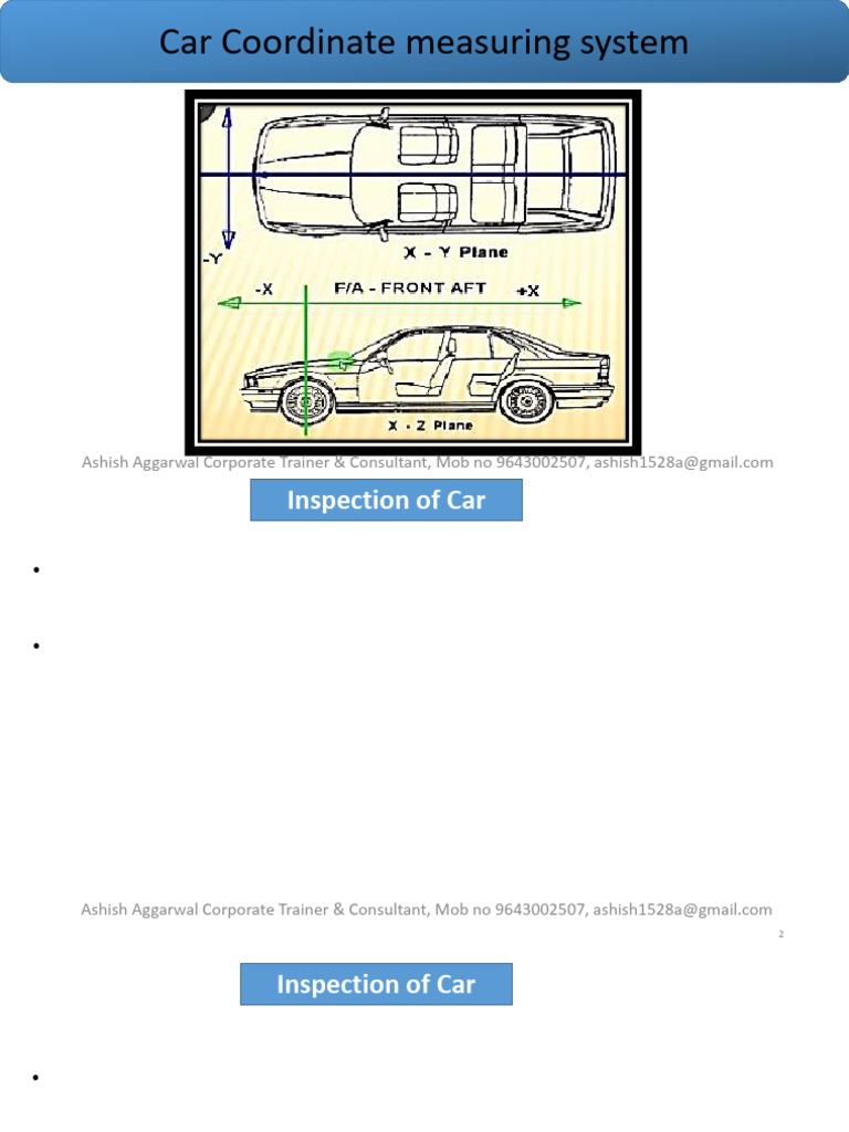 Car Coordinate Measuring | PDF | Car | Vehicle Industry