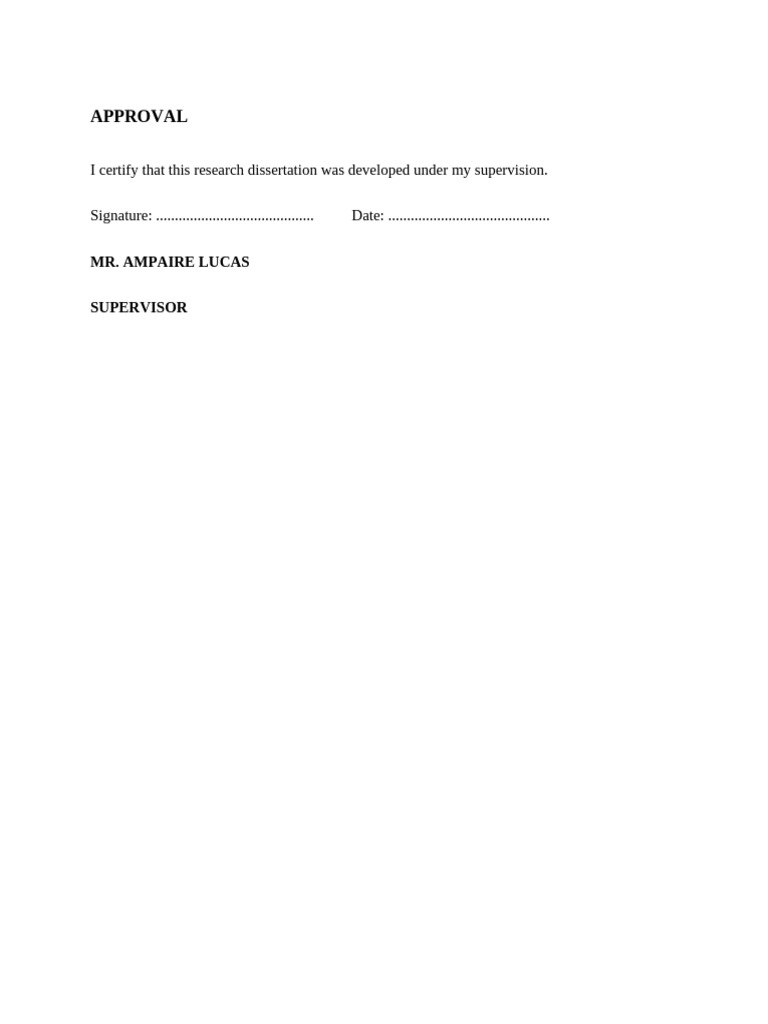 Approval Page | PDF