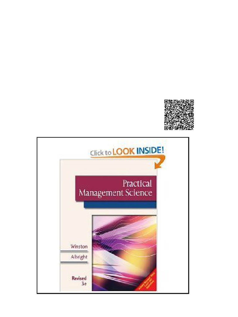 Practical Management Science Revised Book Only Third Edition Wayne L ...