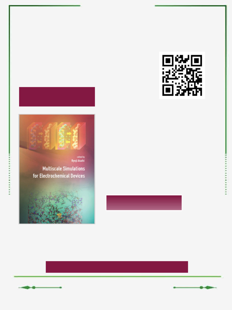 Multiscale Simulations For Electrochemical Devices 1st Edition Ryoji ...
