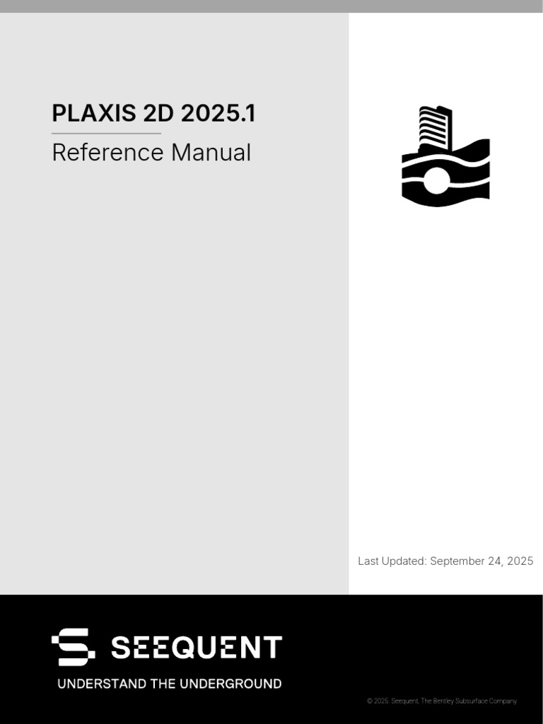 PLAXIS 2D 2 Reference Manual | PDF | Menu (Computing) | Stress (Mechanics)