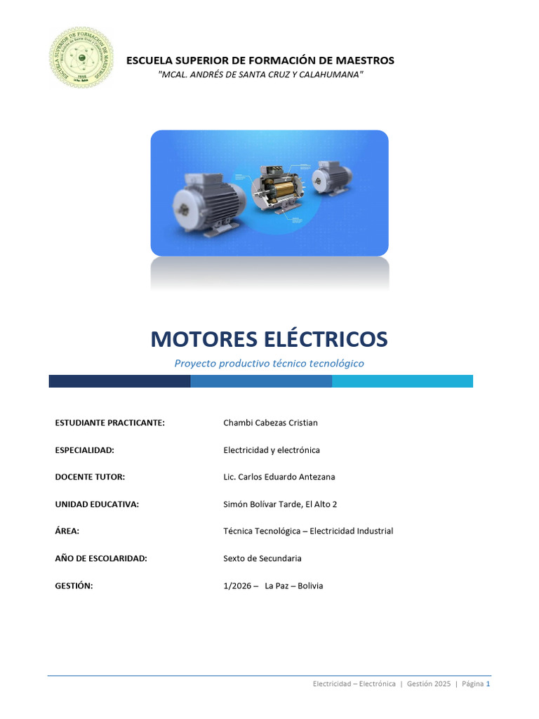 GCC Motores Electricos Final | PDF | Motor eléctrico | Corriente eléctrica