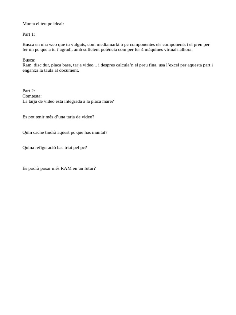 Munta El Teu PC | PDF