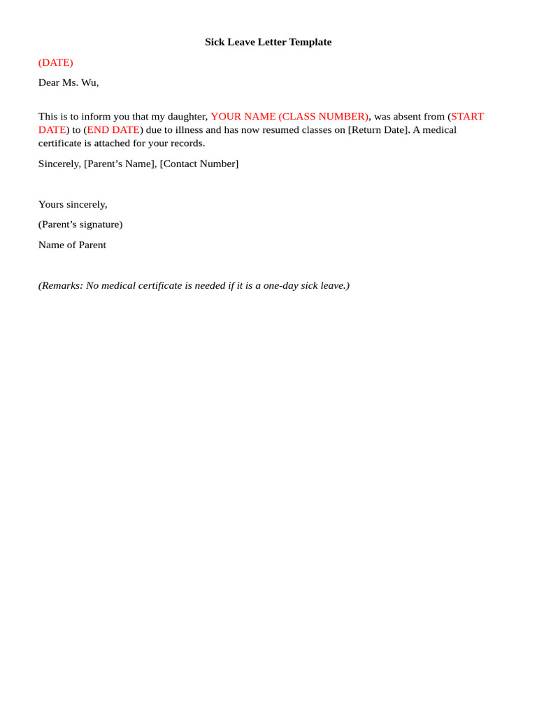 Letter Templates | PDF