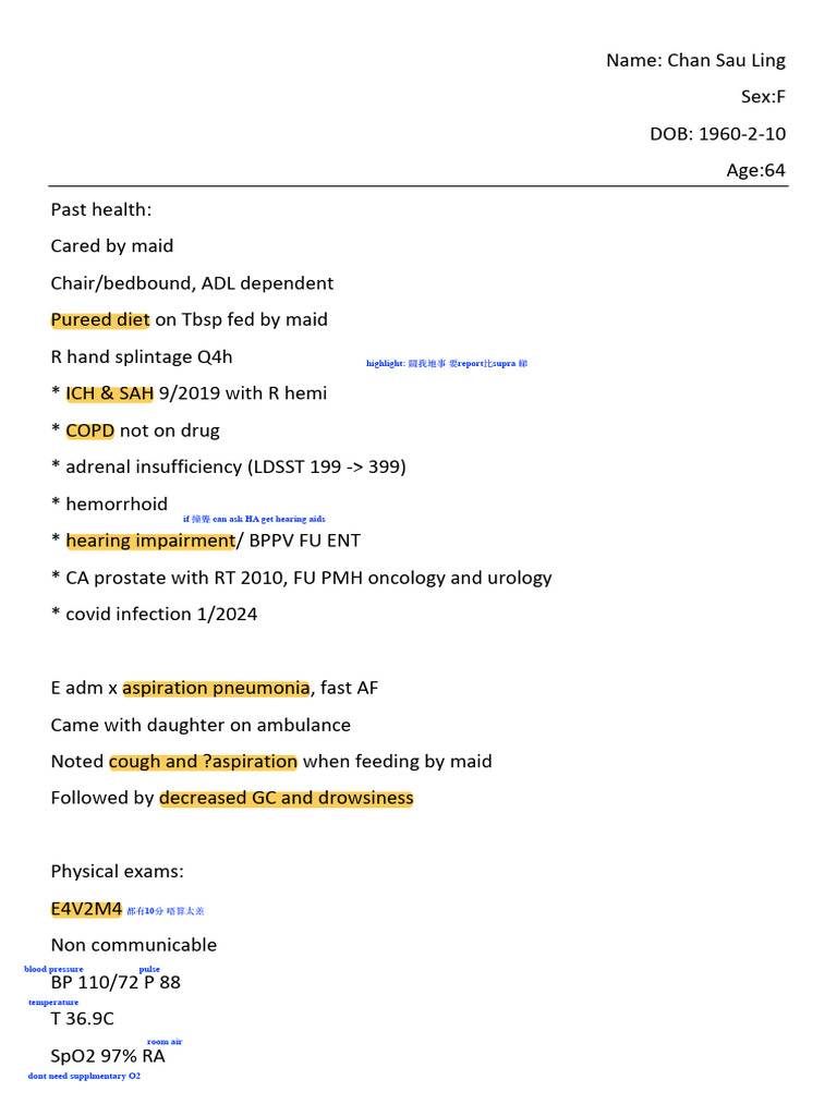 Medical Chart 1 | PDF
