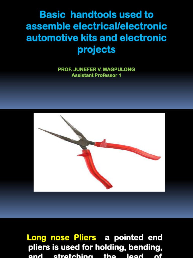 Electronics Electrical and Automotive Handtools | PDF | Nut (Hardware ...