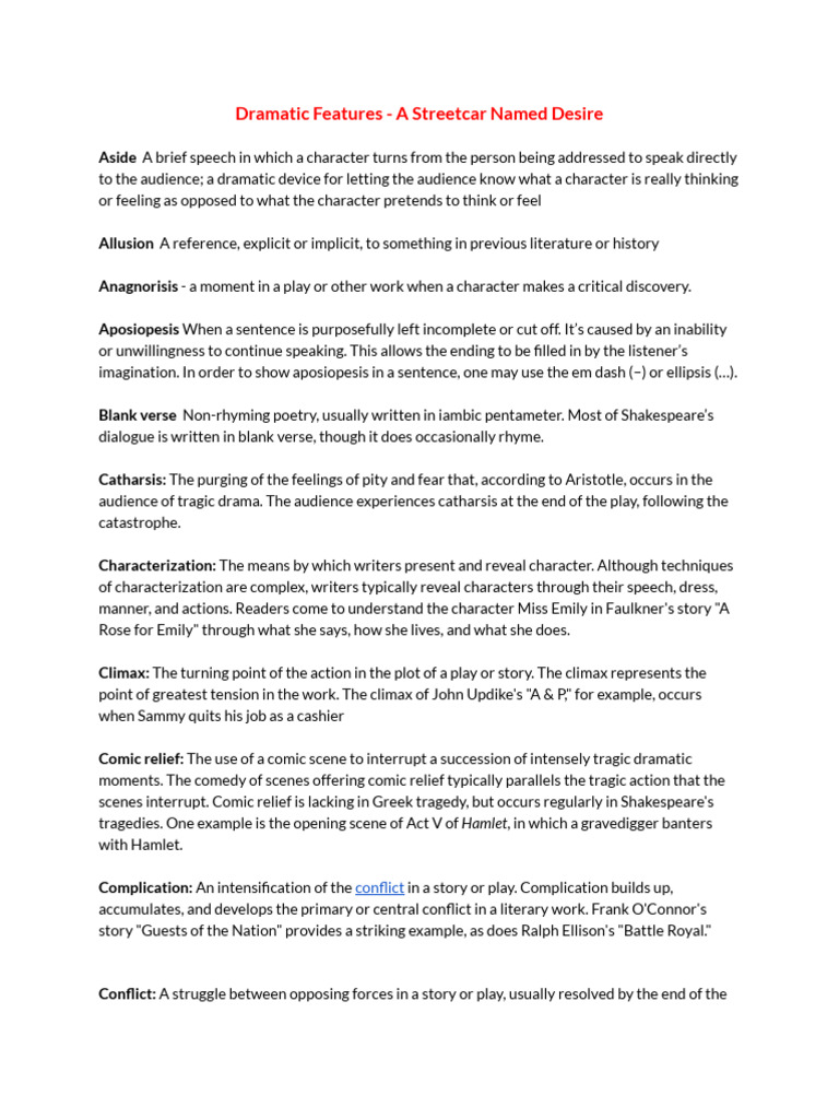 SND Dramatic Features | PDF | Hamlet | Plot (Narrative)