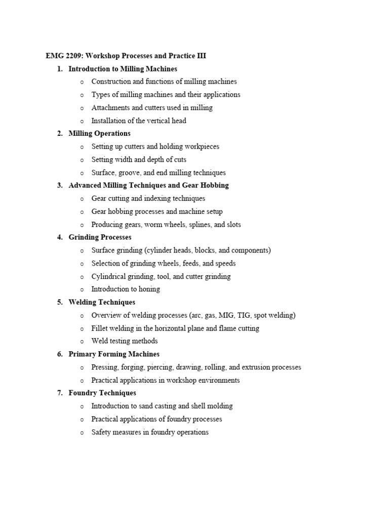 Course Outline | PDF