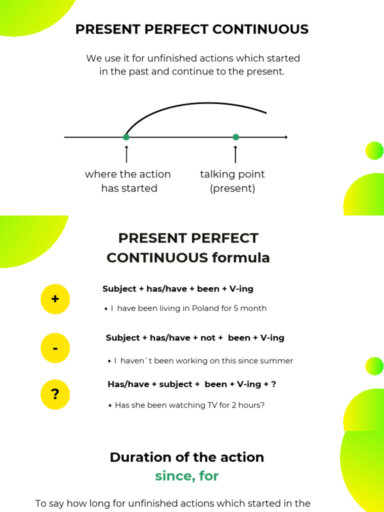 Lesson Perfect Continuous | PDF