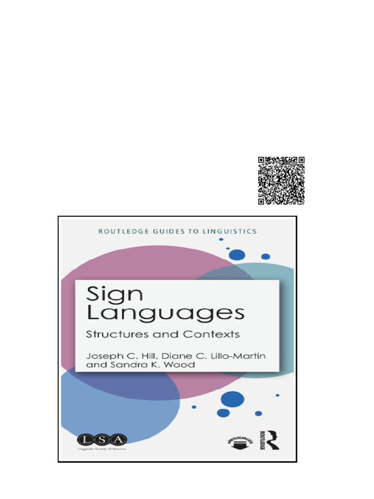 Sign Languages Structures and Contexts Joseph C Hill Diane C ...