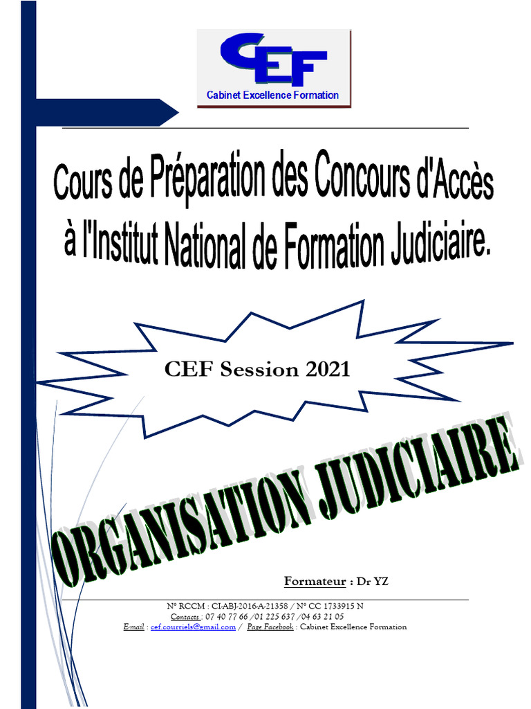 Organisation Judiciaire - 2021 | PDF | Crimes | Crime et violence