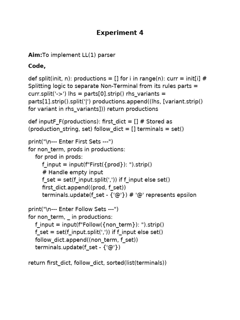 Experiment 4 | PDF