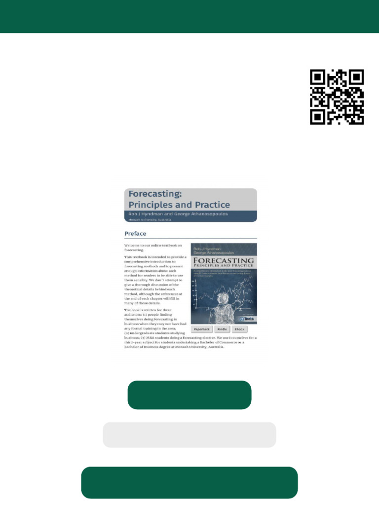 Forecasting Principles and Practice 2nd Edition Rob J. Hyndman Ebook ...