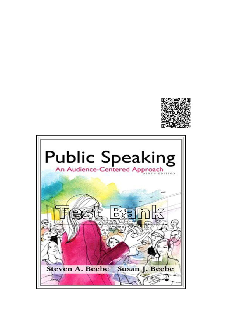 Public Speaking An Audience Centered Approach 9th Edition Beebe Test ...