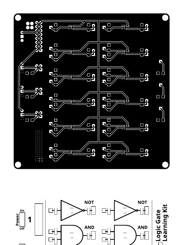 PCB - Logic Gate Learning Kit - 2023!09!24-2 | PDF