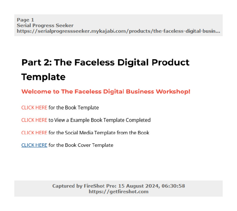 03-Part 2 The Faceless Digital Product Template | PDF