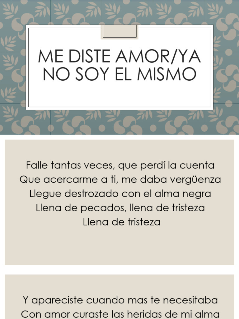 Me Diste Amor | PDF