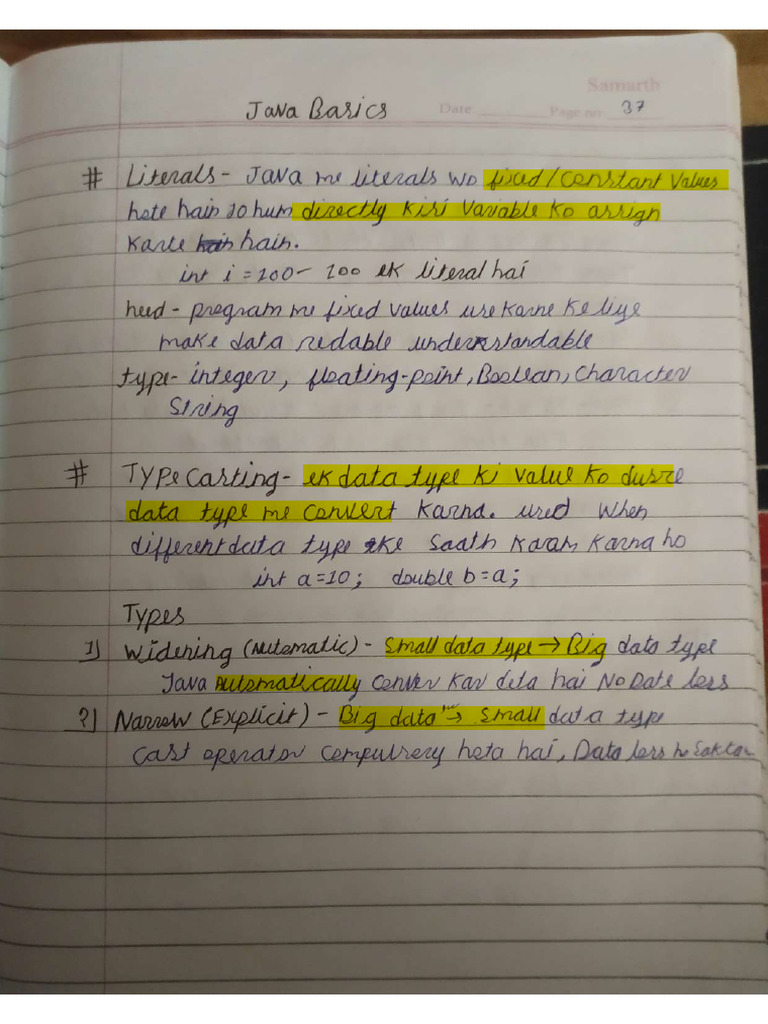 Java Notes | PDF