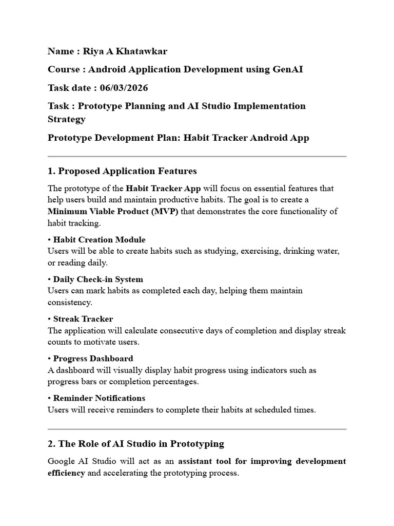 Prototype Planning Riya | PDF | Android (Operating System) | Mobile App