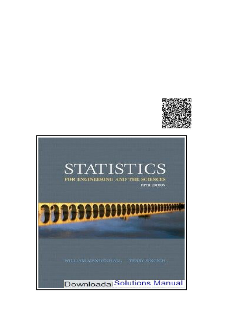 Statistics For Engineering and The Sciences 5th Edition Mendenhall ...