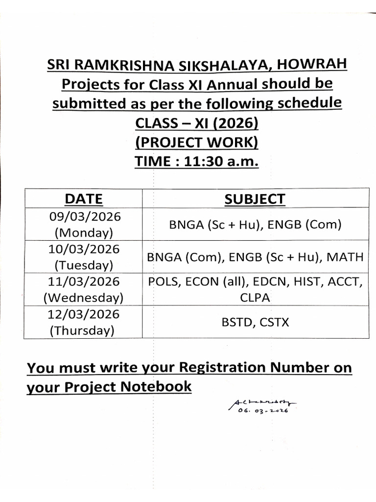 Srks Class Xi (2026) Project Work | PDF