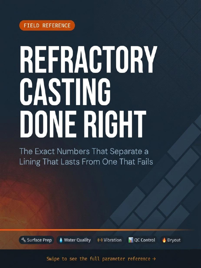 Refractory Casting Parameter Reference | PDF