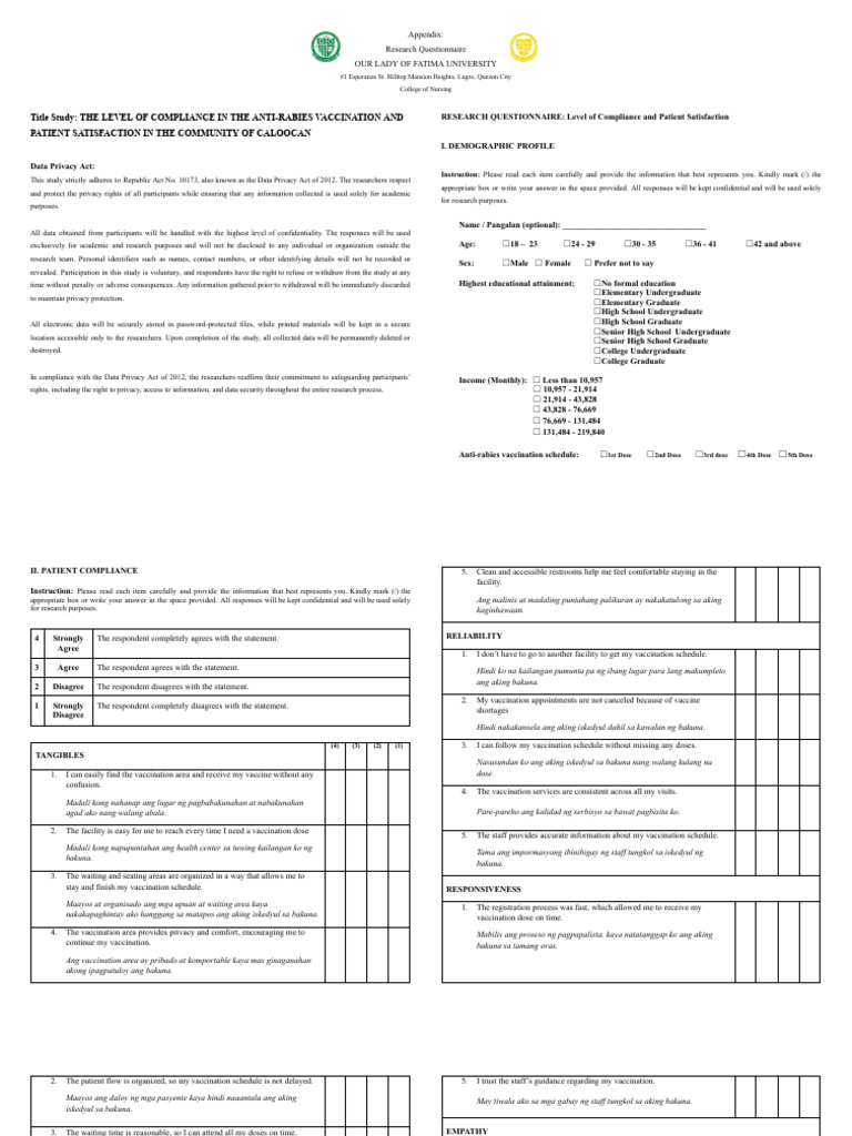 Questionnaire | PDF