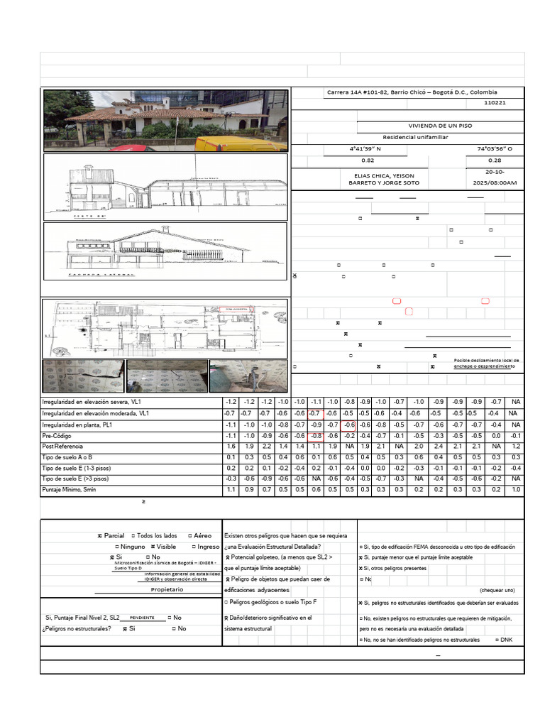 Formulario Fema p154 | PDF | edificio | Columna