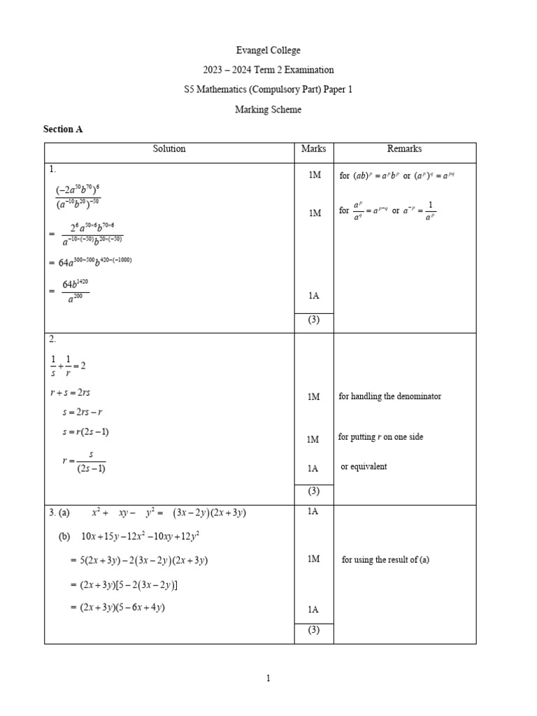 2324 Term 2 Math Answer Key | PDF | Classical Geometry | Elementary ...
