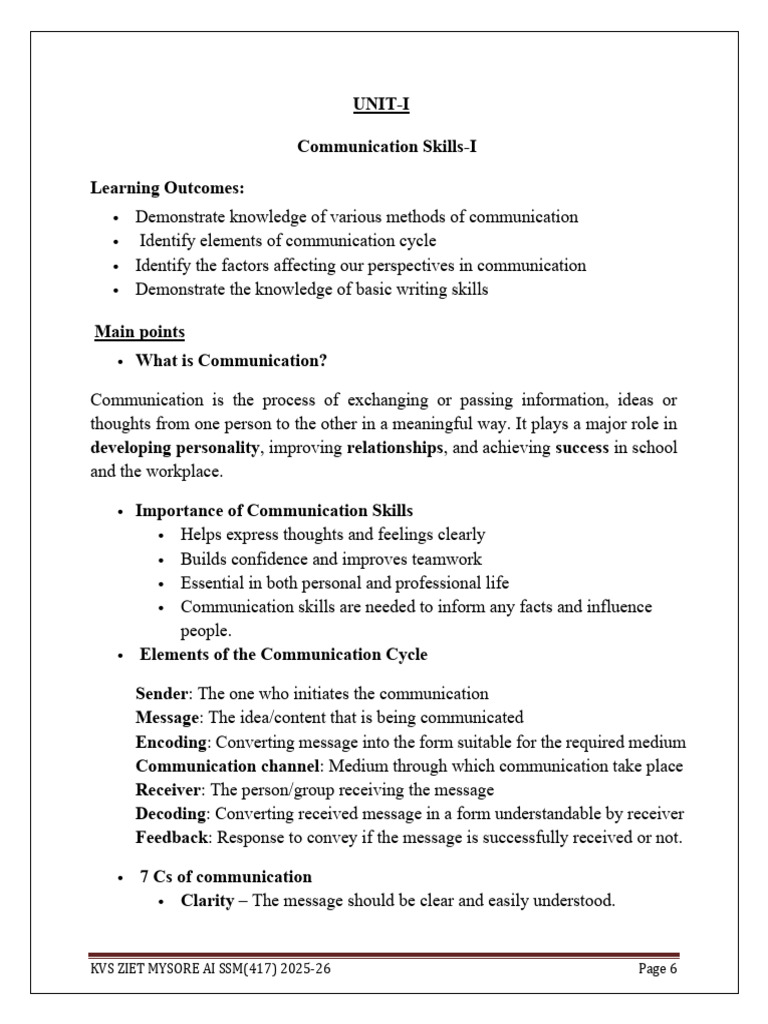 Employability Skills Brief Notes | PDF