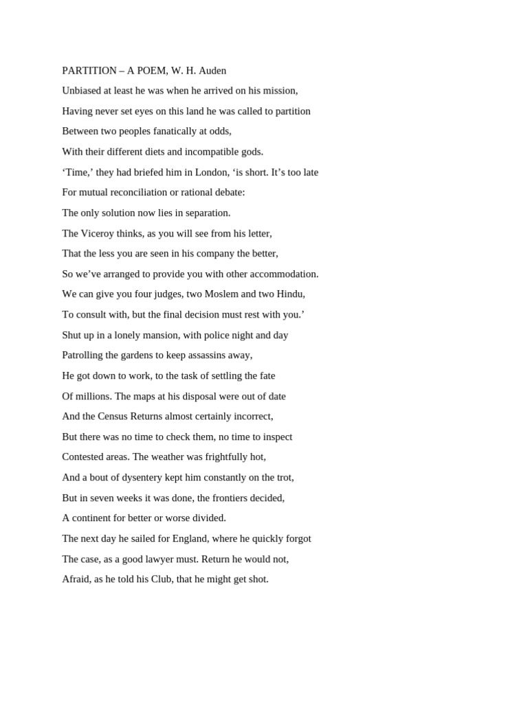 Partition | PDF