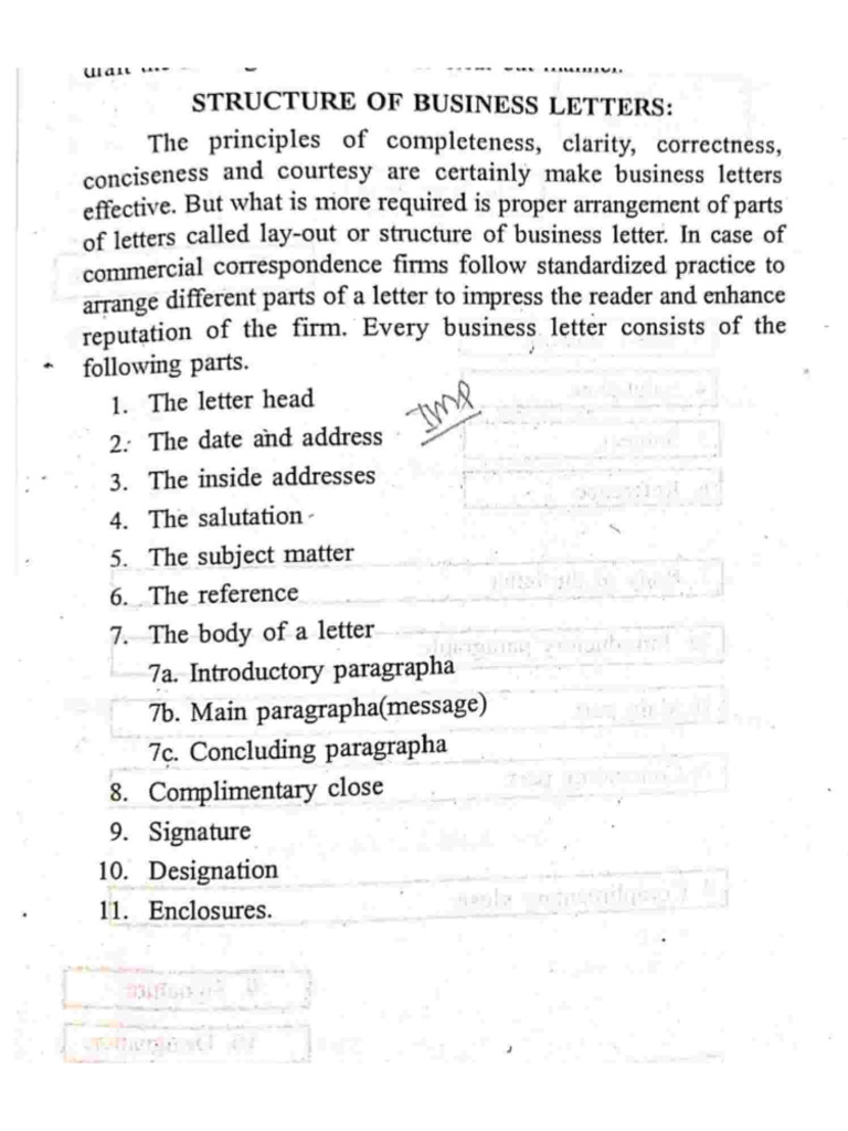 Important Bcss 1 Unit Letter Format | PDF