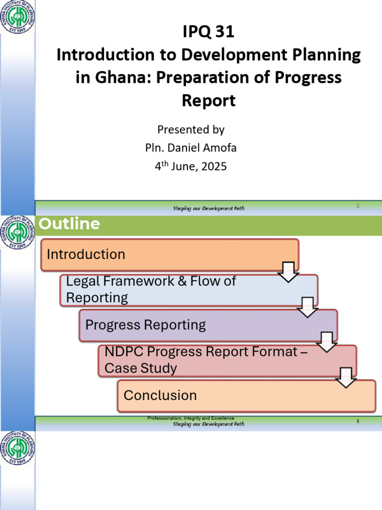 MODULE IPQ 031 - Introduction To Development Planning in Ghana ...