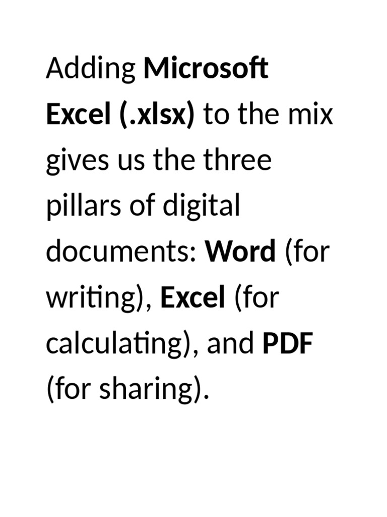 Excel | PDF