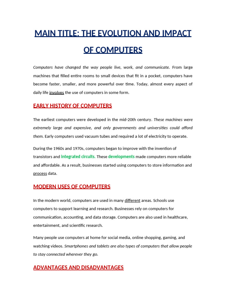 Grade 8 Word Formatting Practical Long | PDF