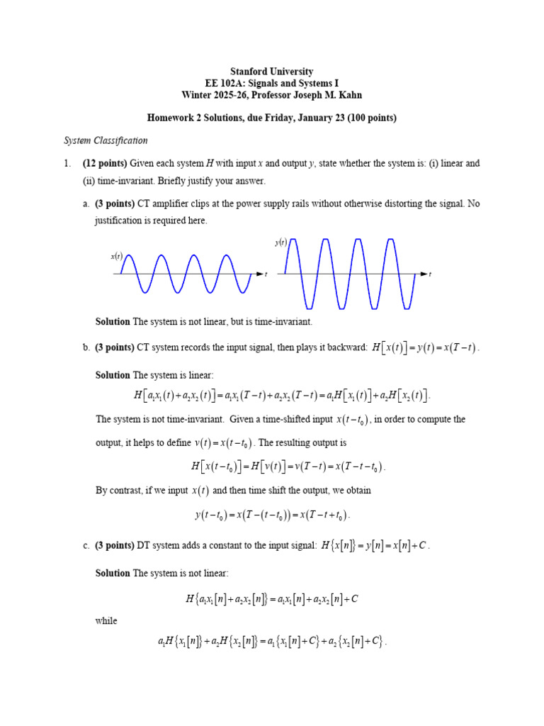 Homework 2 Solutions | PDF | Algorithms | Telecommunications Engineering