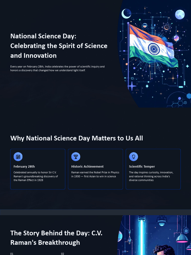 National Science Day Celebrating The Spirit of Science and Innovation | PDF