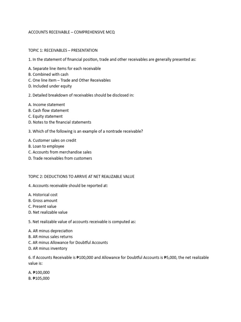 Ar Sample MCQ - No Ans | PDF
