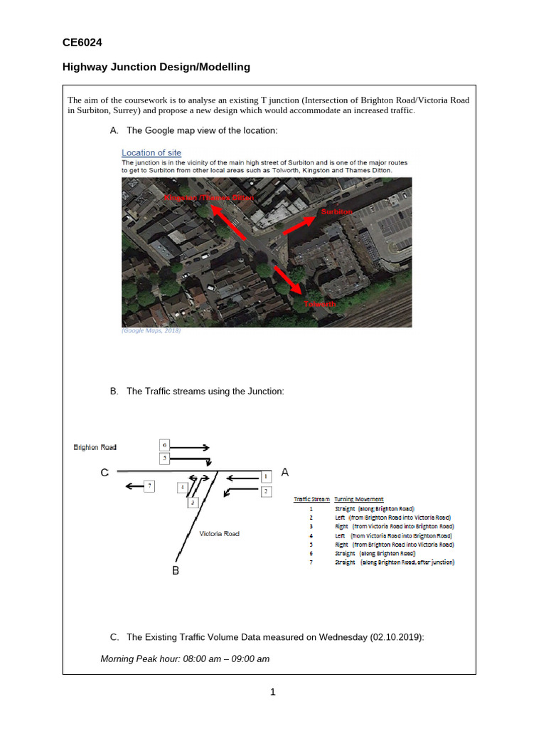 CW Assessment Task Details For Part 2-Highway Junction Design Report ...