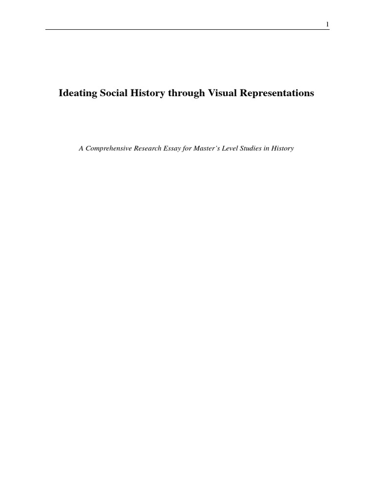 Social History Visual Representations | PDF