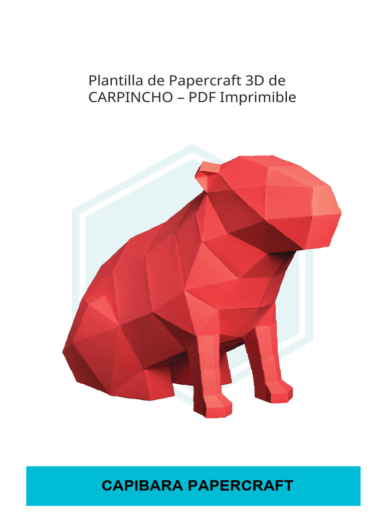 Capibara Papercraft Pro | PDF