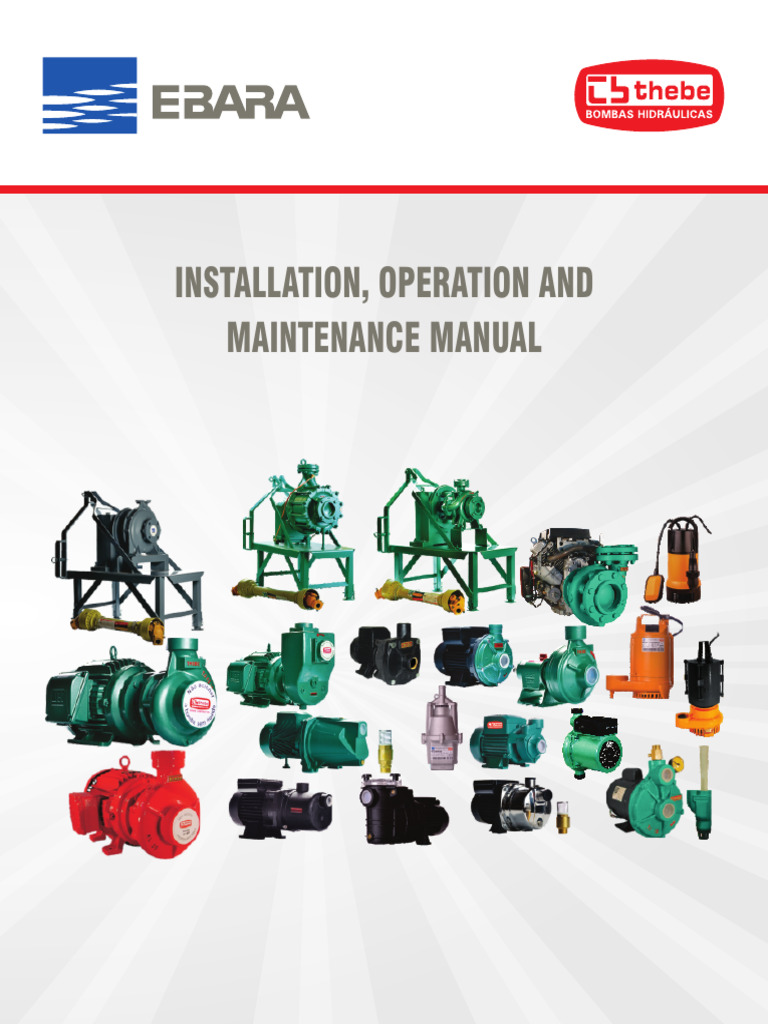 Manual Book Ebara Pump | PDF
