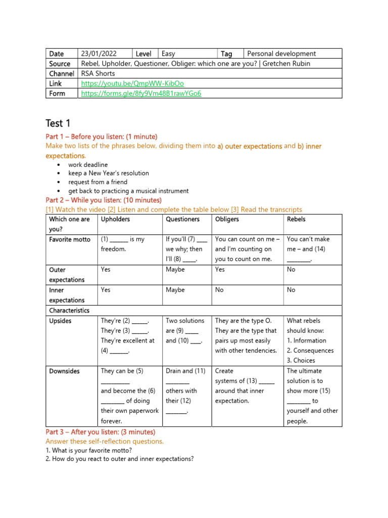 Authentic Listening Practice | PDF