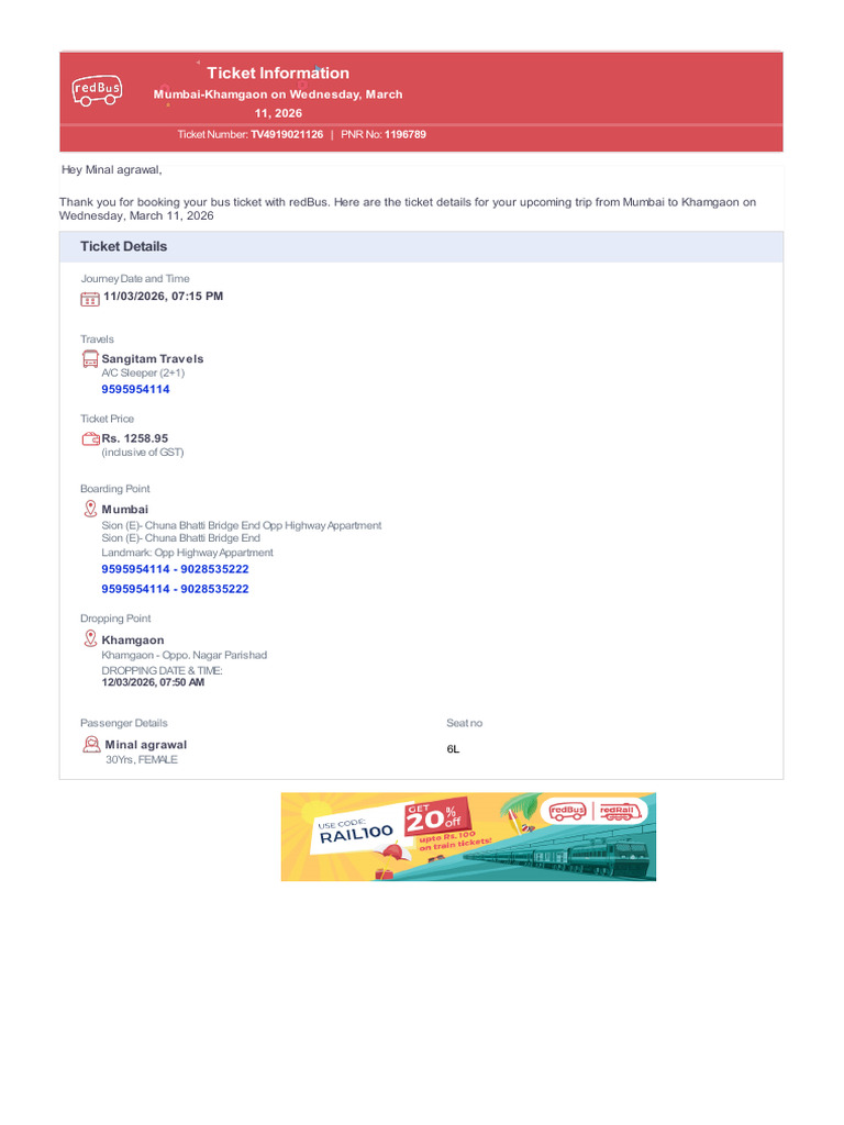 Ticket Information | PDF