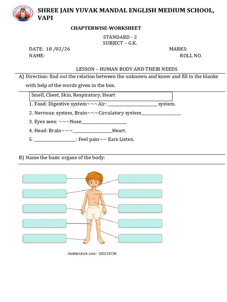 Practic Worksheet Class 2 2026 | PDF