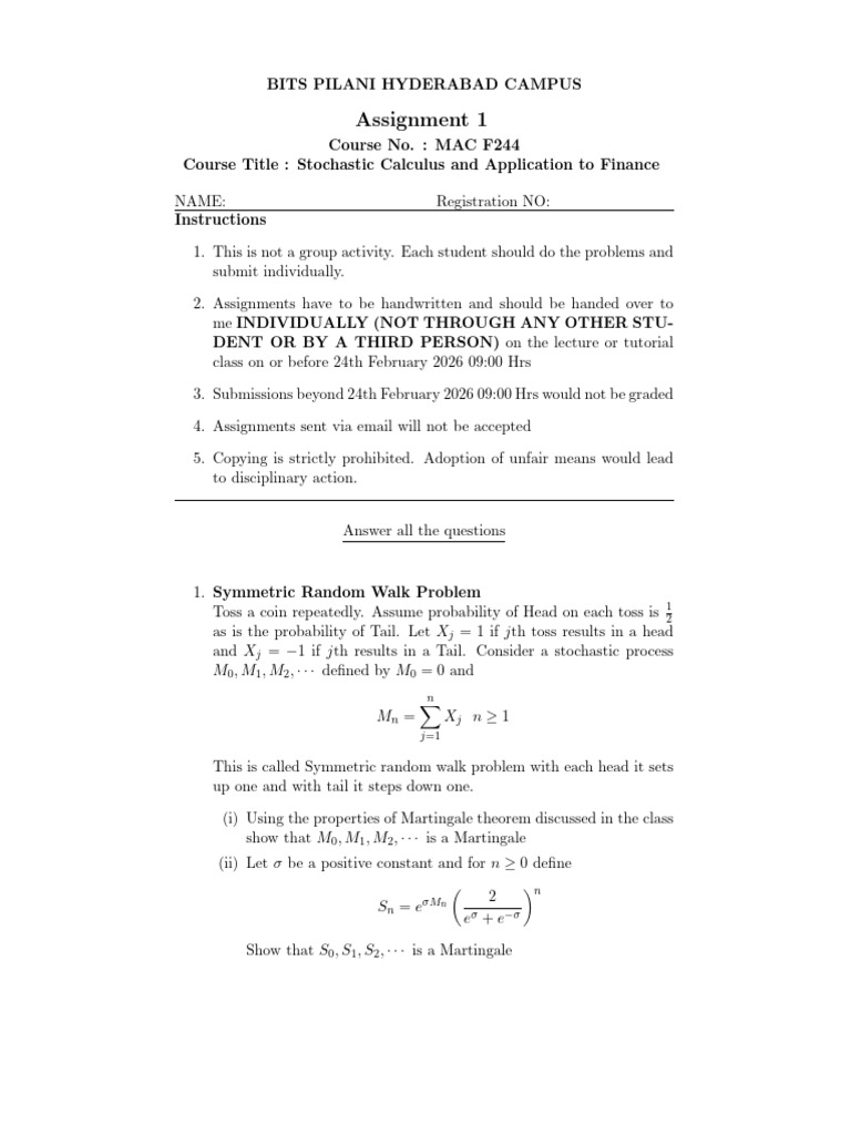 Assignment 1 Corrected | PDF